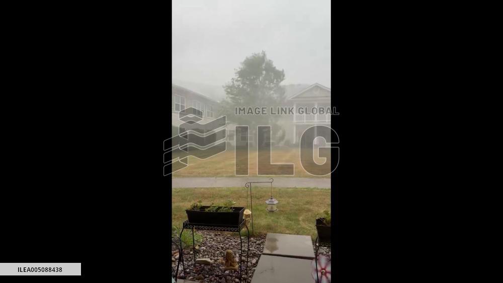 US: Storm Batters Victor, New York With Strong Winds, Hail 2
