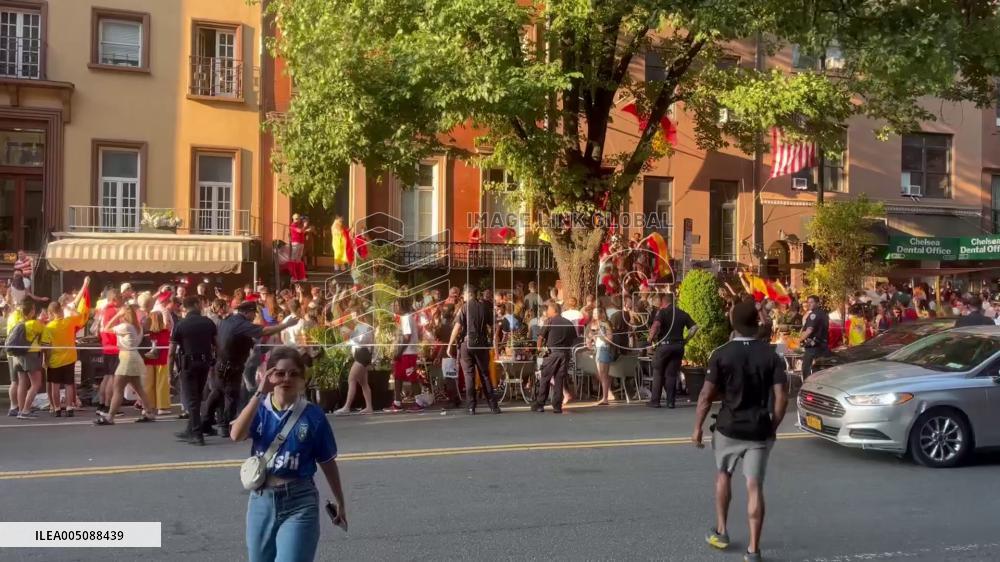 World Cup 2026 – Spain Fans Celebrate World Cup Win in New York