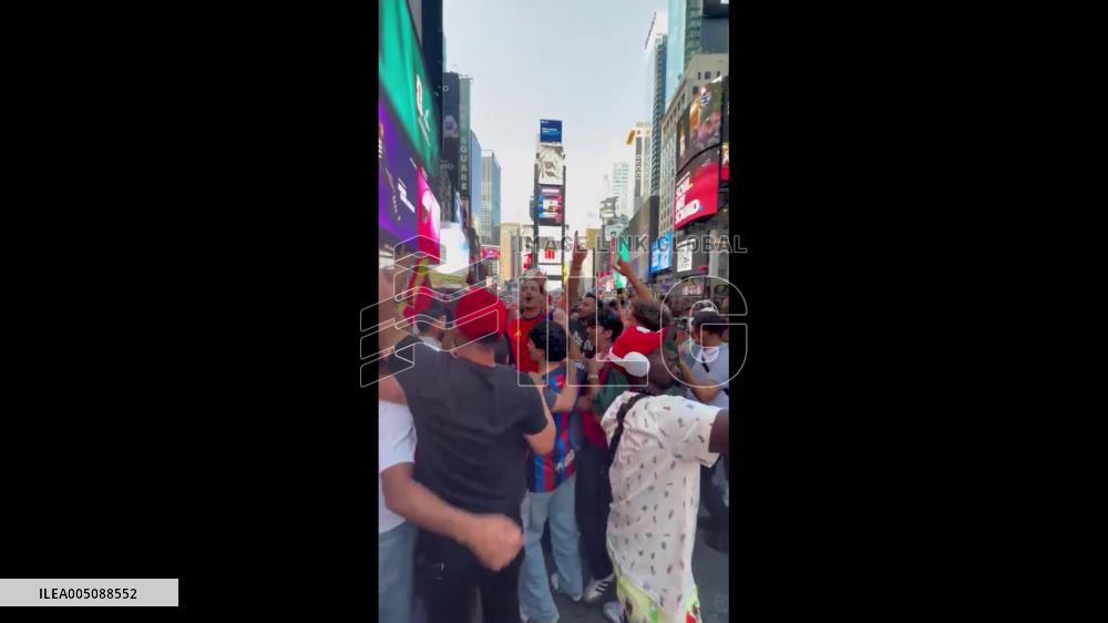 World Cup 2026 – Spain Fans Celebrate World Cup Win in New York 2