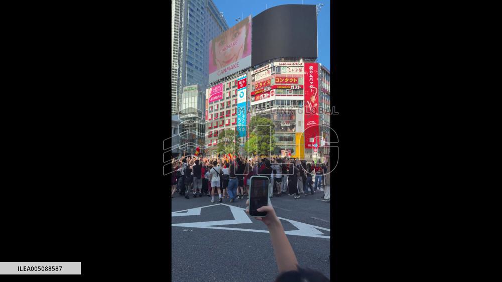 World Cup 2026 – Japan: Fans Celebrate Spain’s Second World Cup Title in Shibuya 2