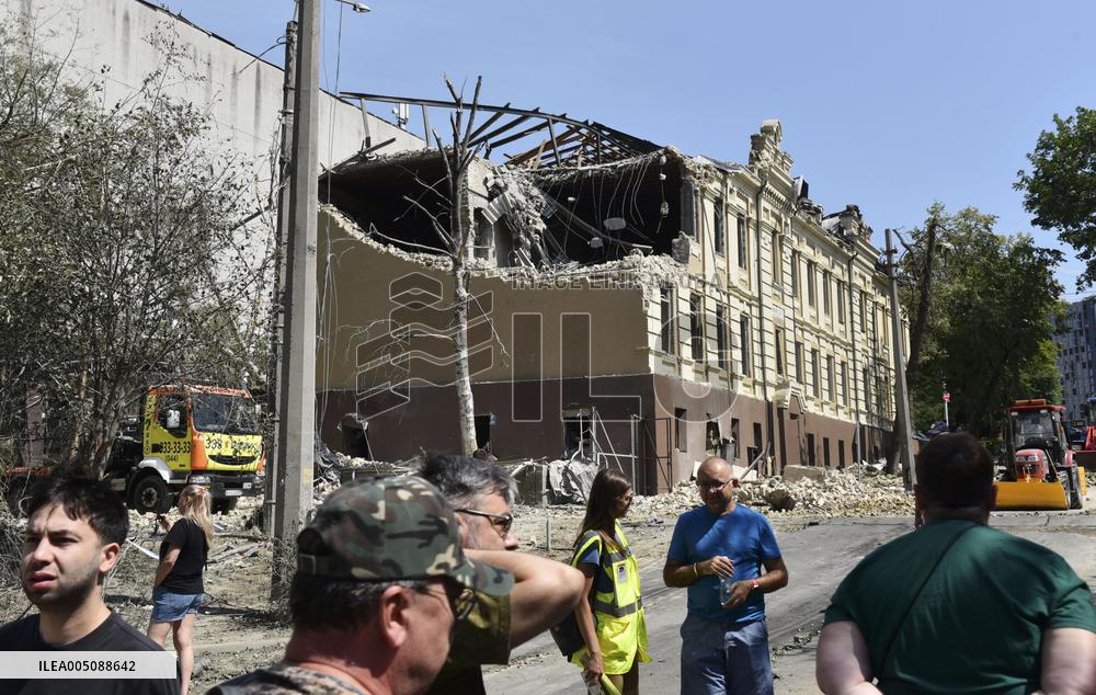 Russian missile attacks on Kyiv