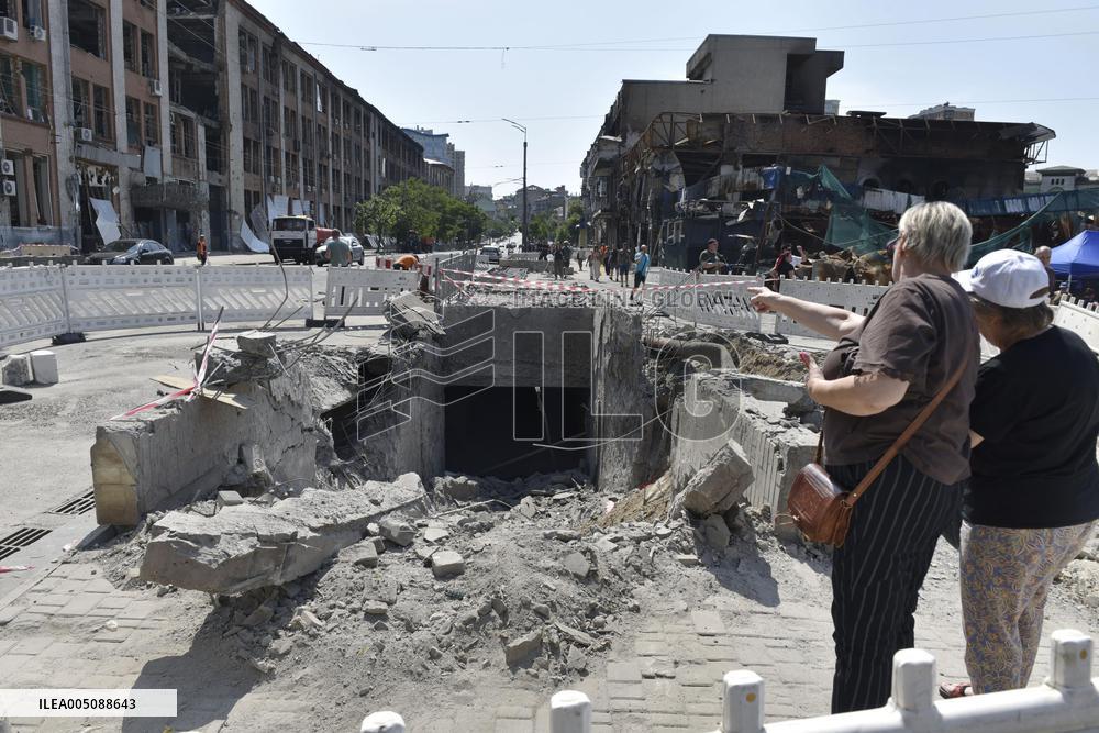 Russian missile attacks on Kyiv