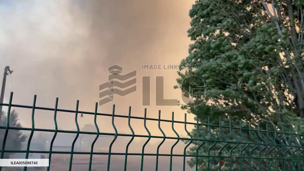 France: Car Fire Near Nantes Roma Camp Burns Over 10 Hectares