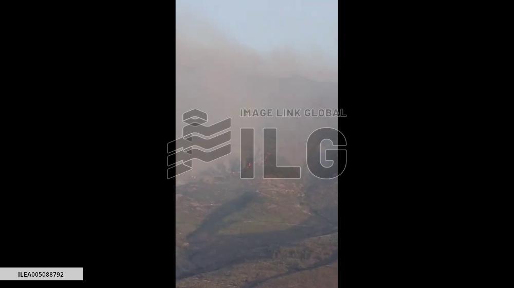 Spain: Wildfire Breaks Out in Burgohondo, Ávila Province