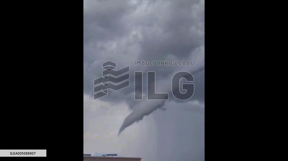 China: Dark Cloud Resembling Giant Dragon Sweeps Across Sky