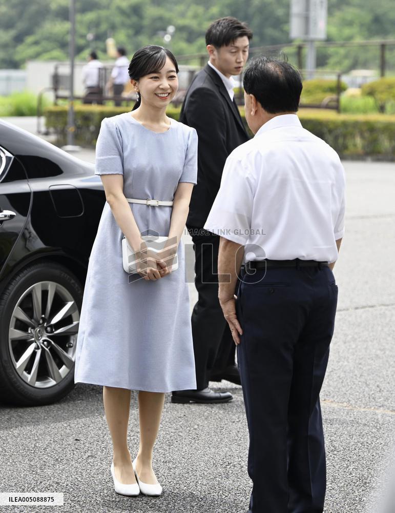 Princess Kako at high school equestrian competition