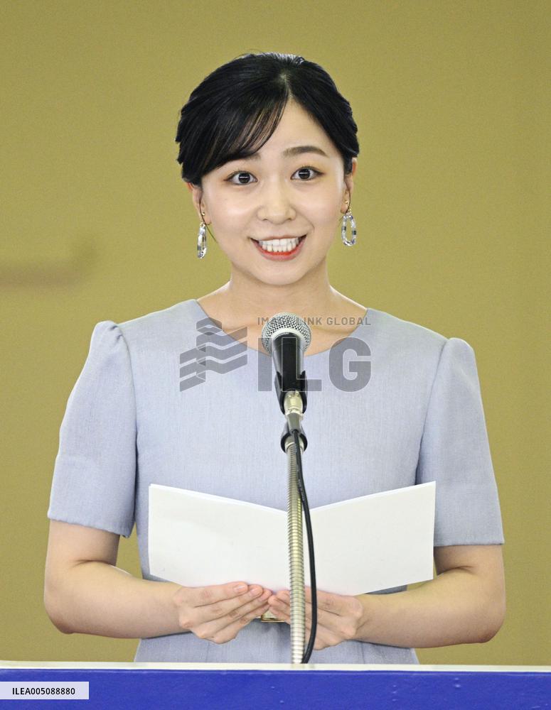 Princess Kako at high school equestrian competition