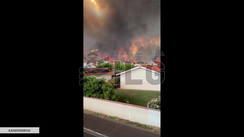 France: Landes Wildfire Burns 3,600 Hectares Near Biscarrosse