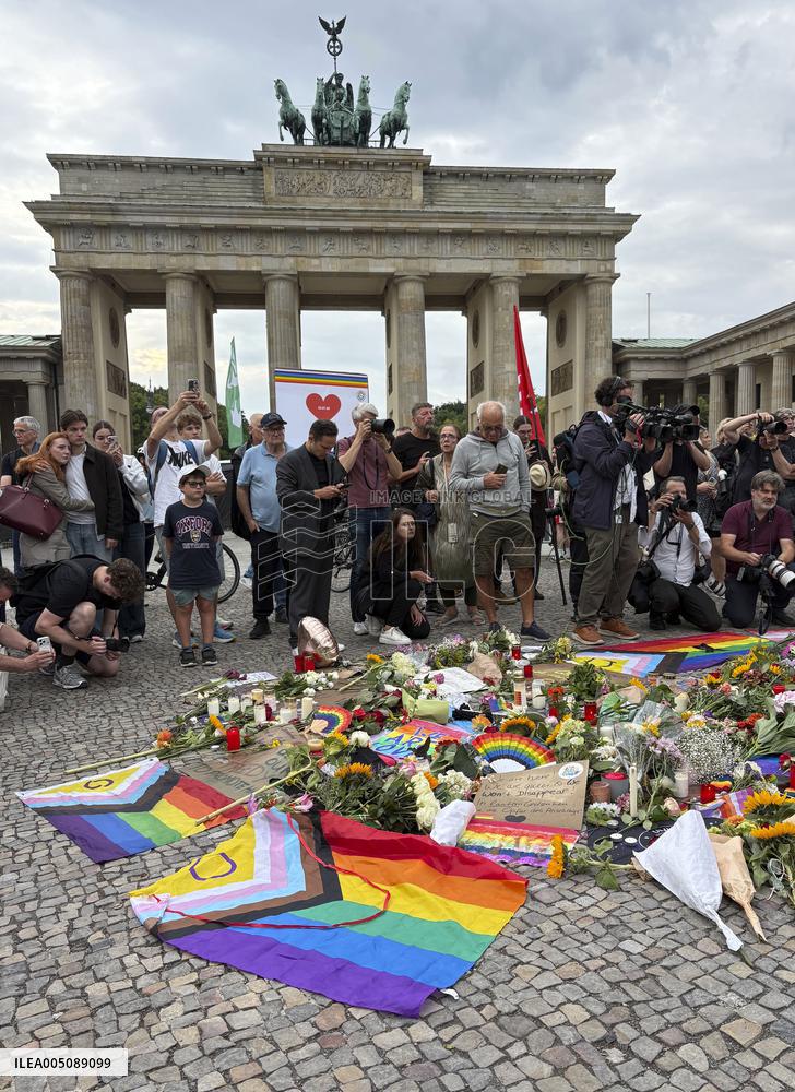 Day after car crash into LGBT parade in Berlin