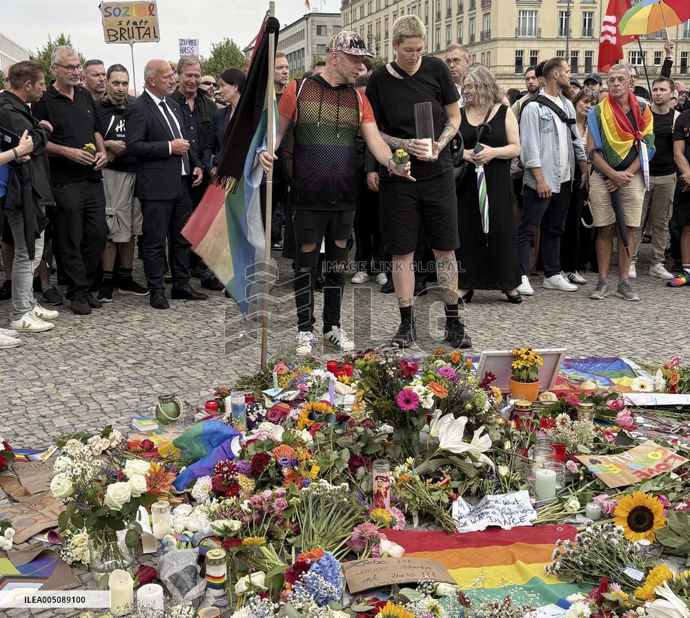 Day after car crash into LGBT parade in Berlin