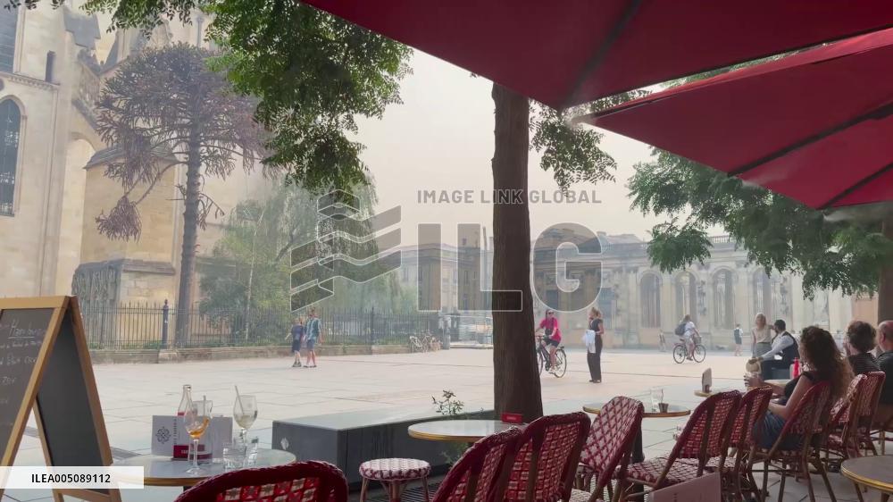 France: Wildfire Smoke Reaches Bordeaux City Center