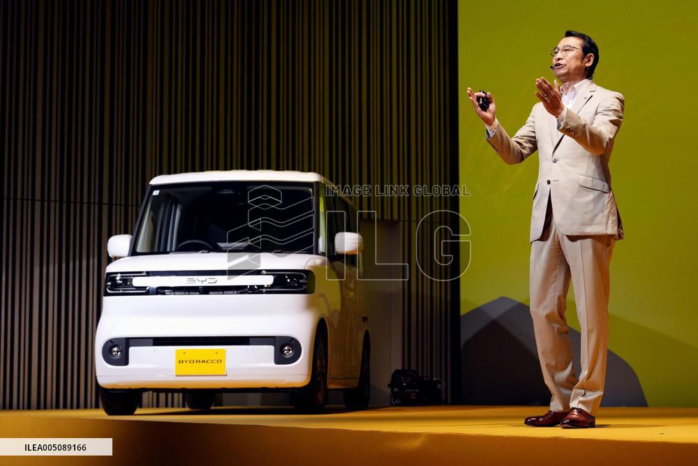 BYD's electric minivehicle for Japan market