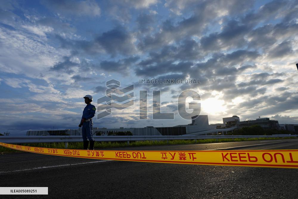 Aftermath of strong earthquake in Kumamoto Pref.