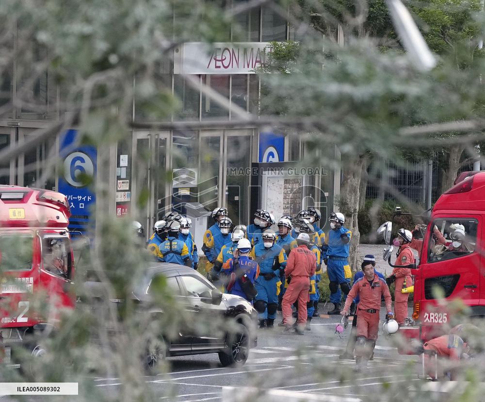 Aftermath of strong earthquake in Kumamoto