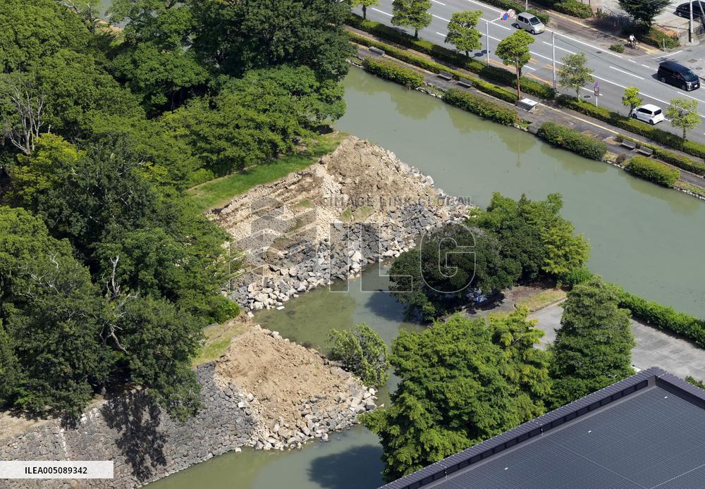Aftermath of strong earthquake in Kumamoto