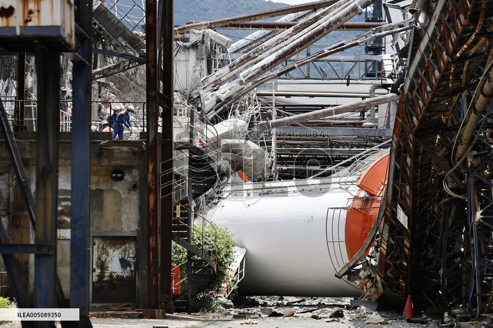 CORRECTED: Aftermath of strong earthquake in Kumamoto