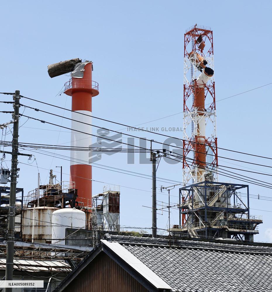 Aftermath of strong earthquake in Kumamoto