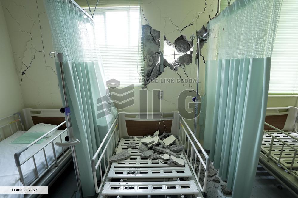 Aftermath of strong earthquake in Kumamoto