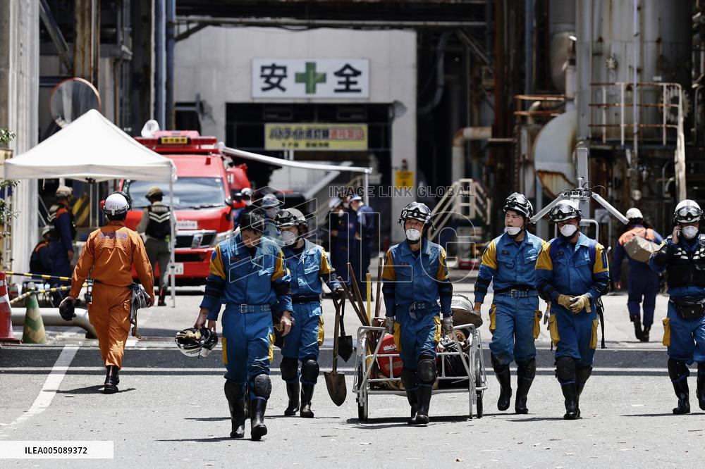 Aftermath of strong earthquake in Kumamoto