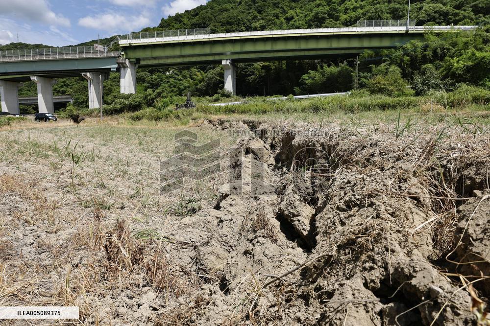 Aftermath of strong earthquake in Kumamoto