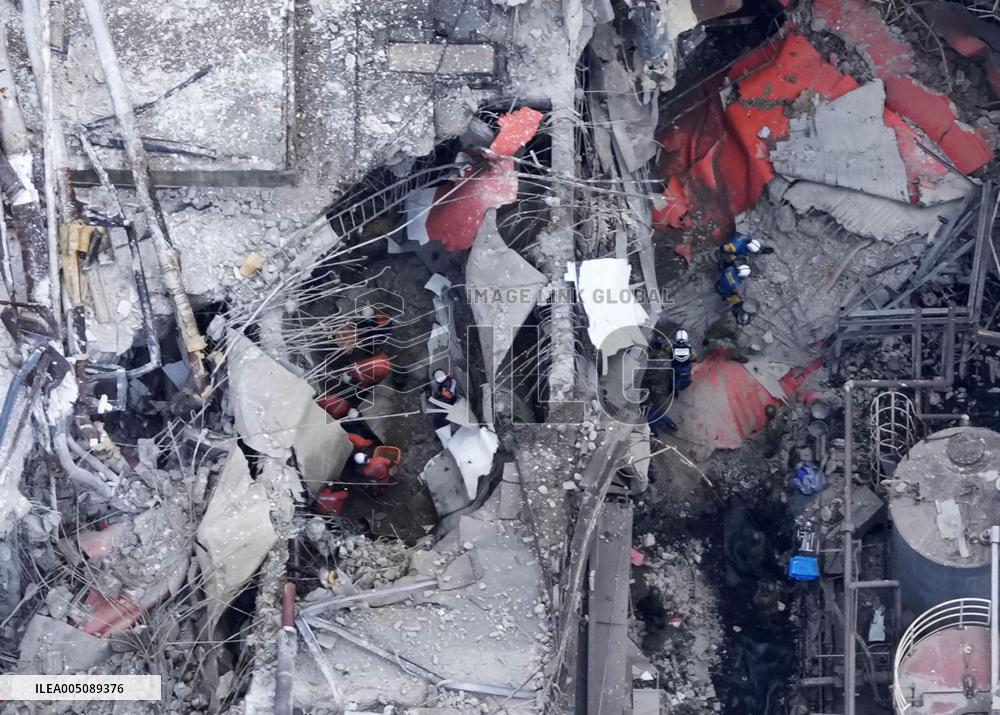 Aftermath of strong earthquake in Kumamoto