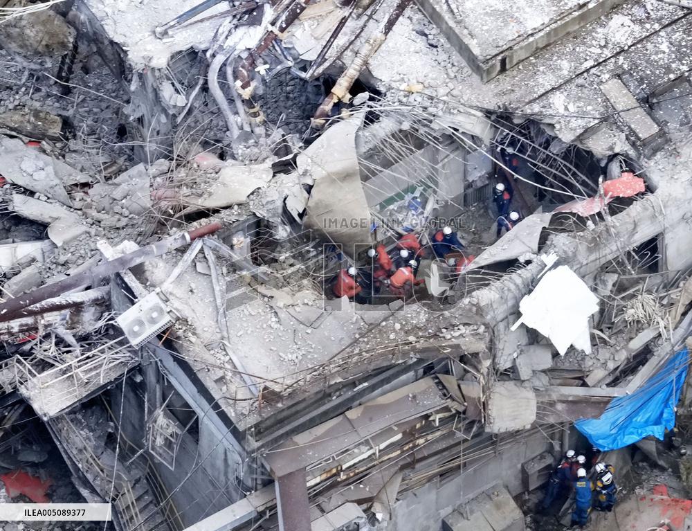 Aftermath of strong earthquake in Kumamoto