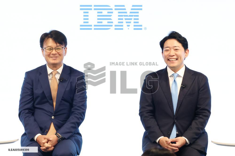 Press Conference on the Change in Leadership at IBM Japan