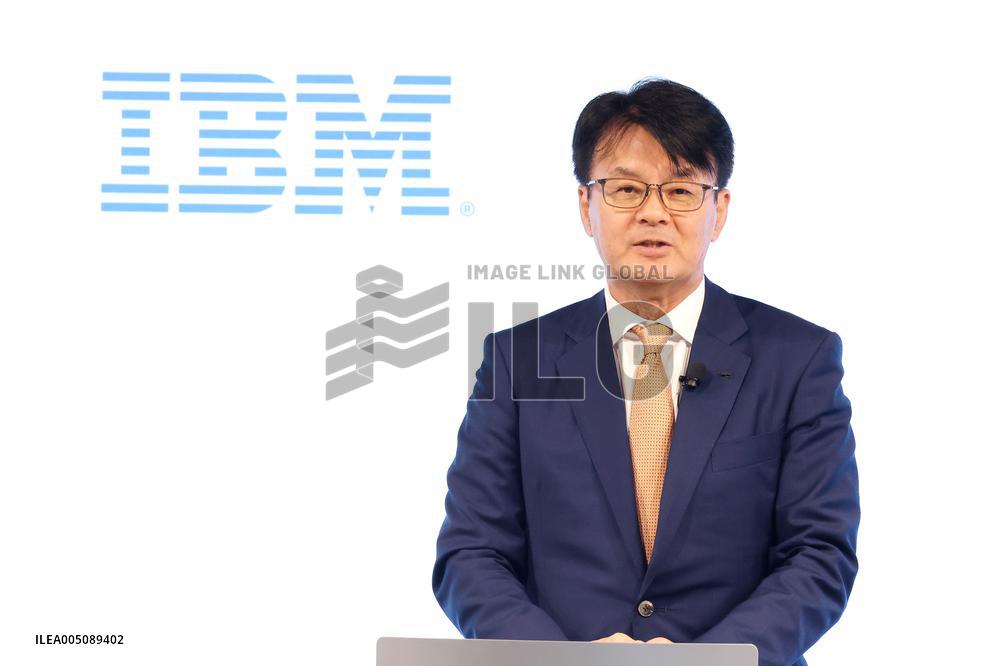 Press Conference on the Change in Leadership at IBM Japan