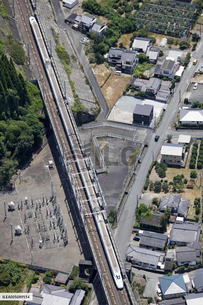 Aftermath of strong earthquake in Kumamoto
