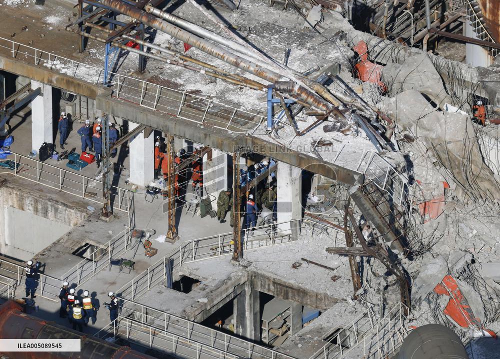 Aftermath of strong earthquake in Kumamoto