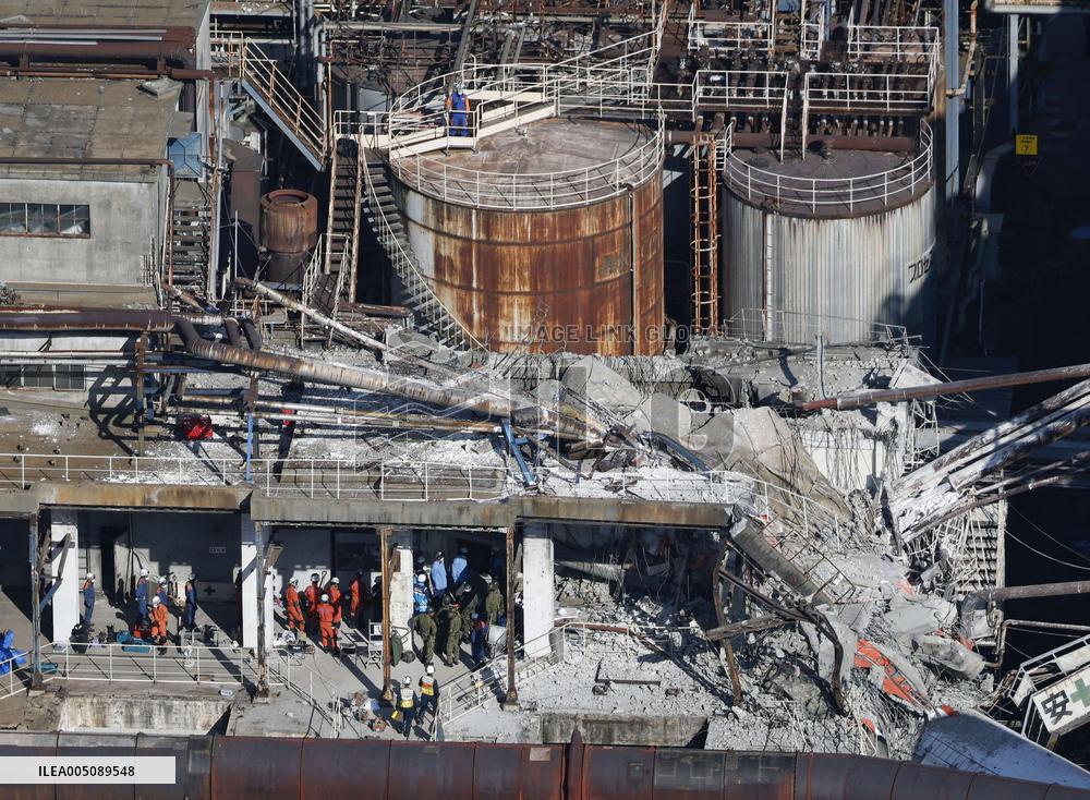 Aftermath of strong earthquake in Kumamoto