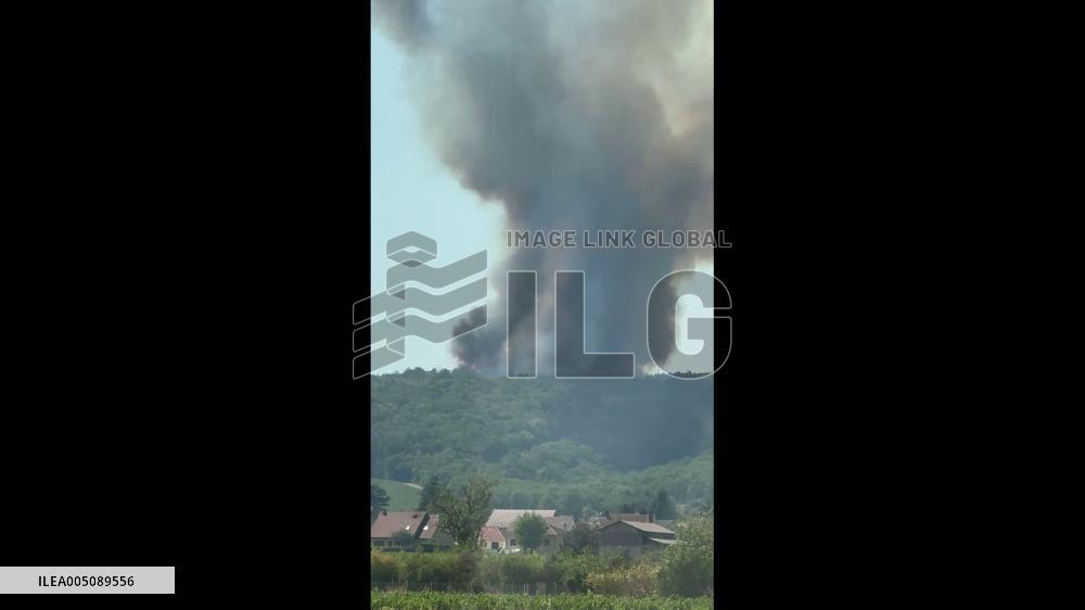France: Wildfire Near Dijon Burns Over 80 Hectares