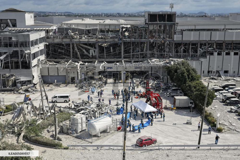 Aftermath of strong earthquake in Kumamoto