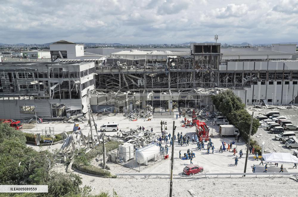 Aftermath of strong earthquake in Kumamoto