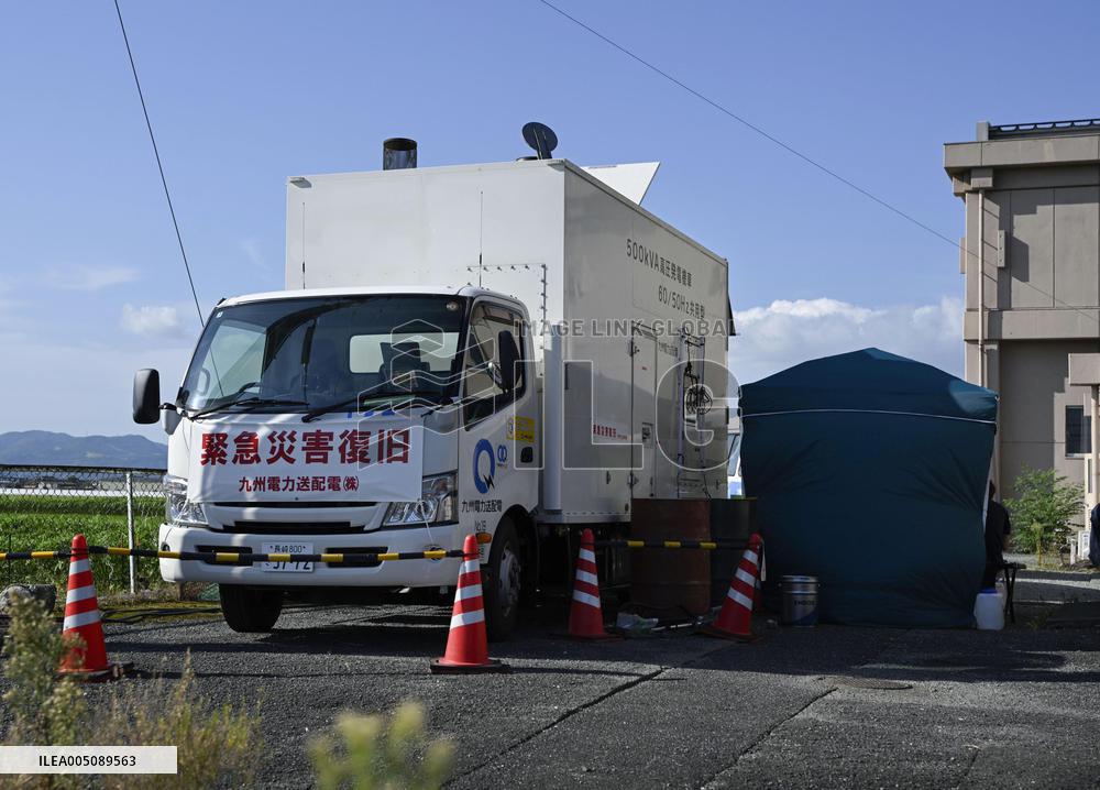 Aftermath of strong earthquake in Kumamoto