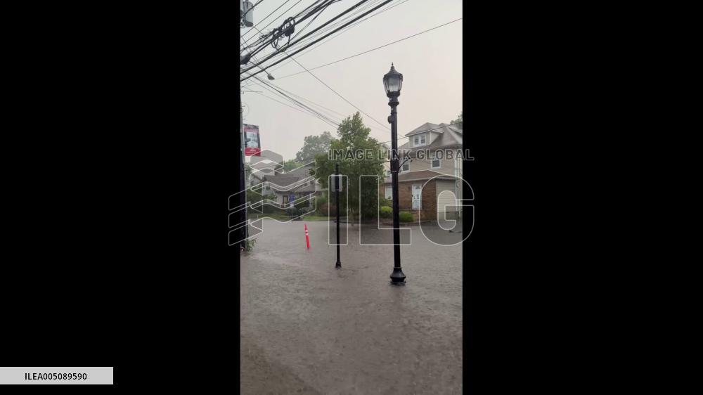 US: Heavy Rain and Hail Trigger Flash Flooding Across New Jersey 2