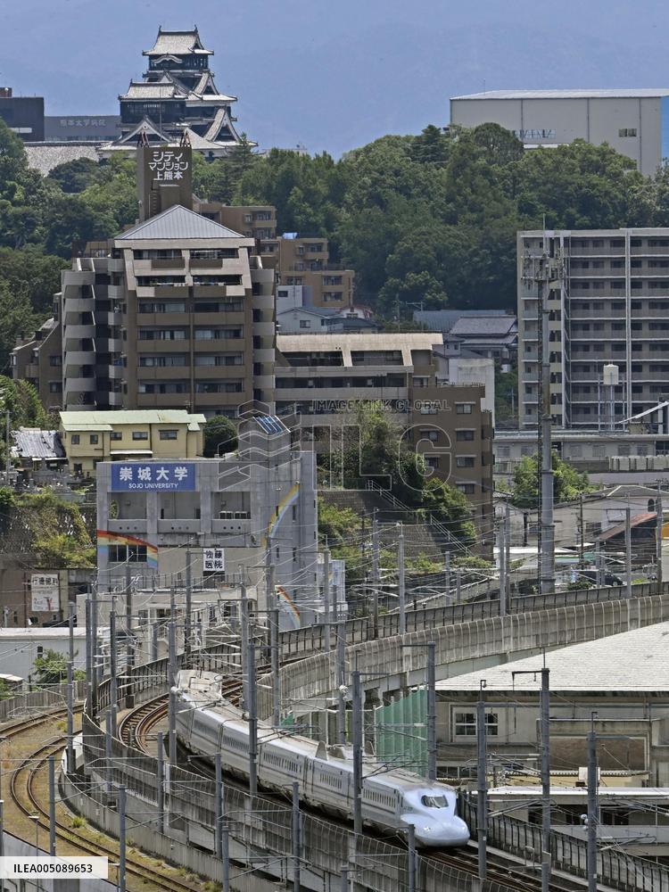 Aftermath of strong earthquake in Kumamoto