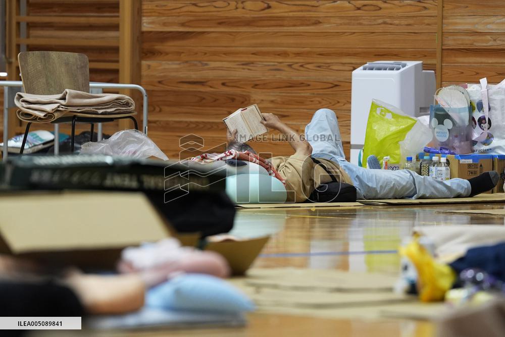 Aftermath of strong earthquake in Kumamoto