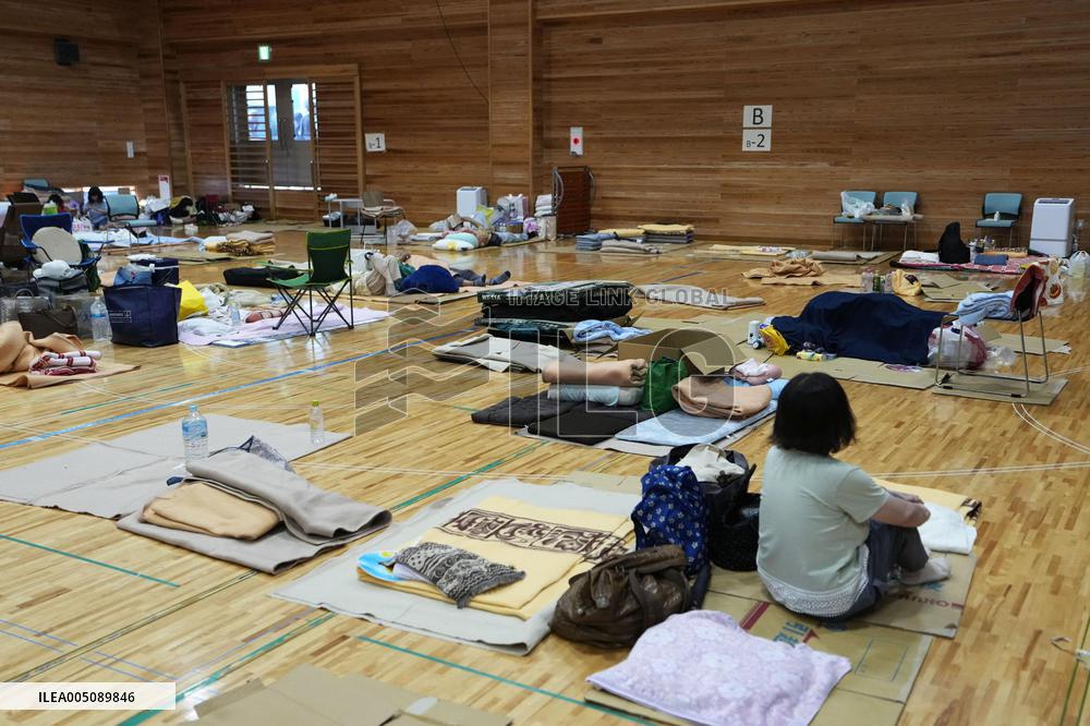 Aftermath of strong earthquake in Kumamoto
