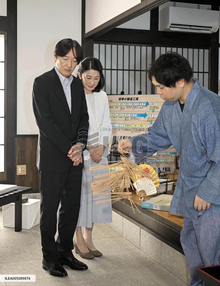 Japan crown prince visits Shiga