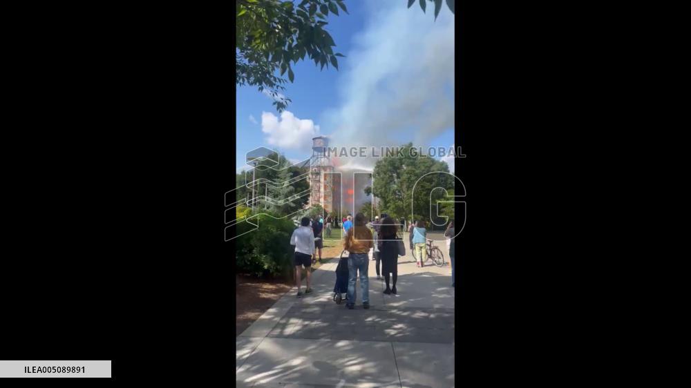 US: Fire Guts Abandoned Centennial Mills Warehouse in Oregon
