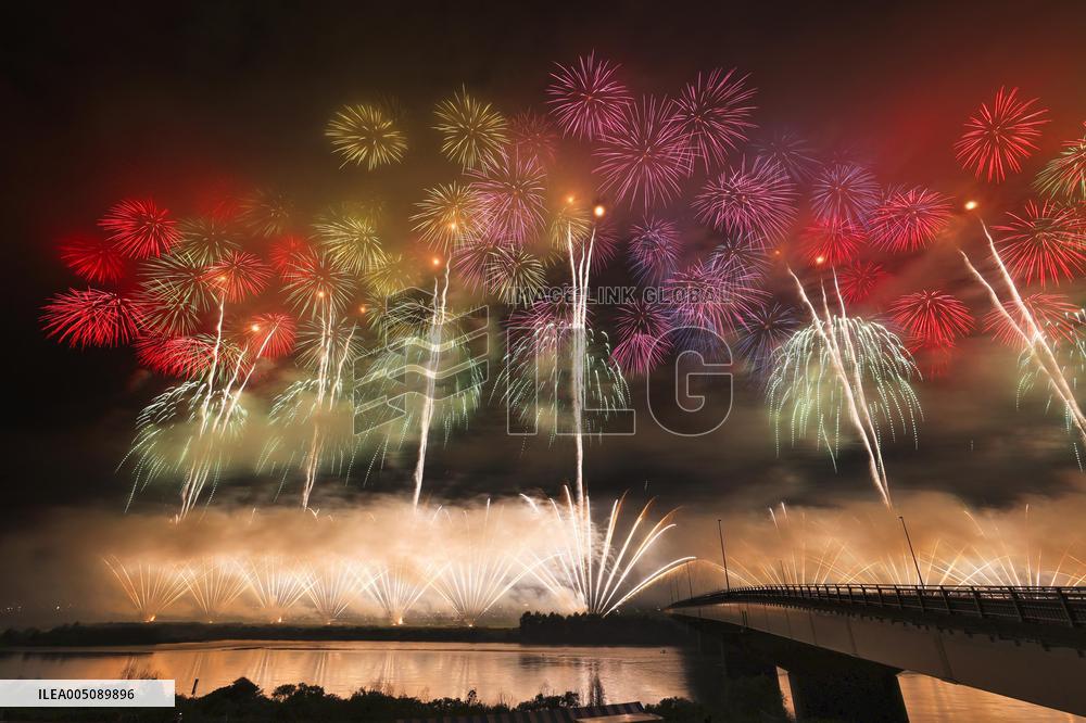 Fireworks festival in Niigata