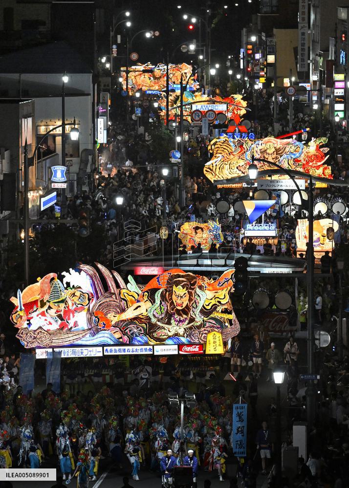 Aomori Nebuta Festival in northeastern Japan