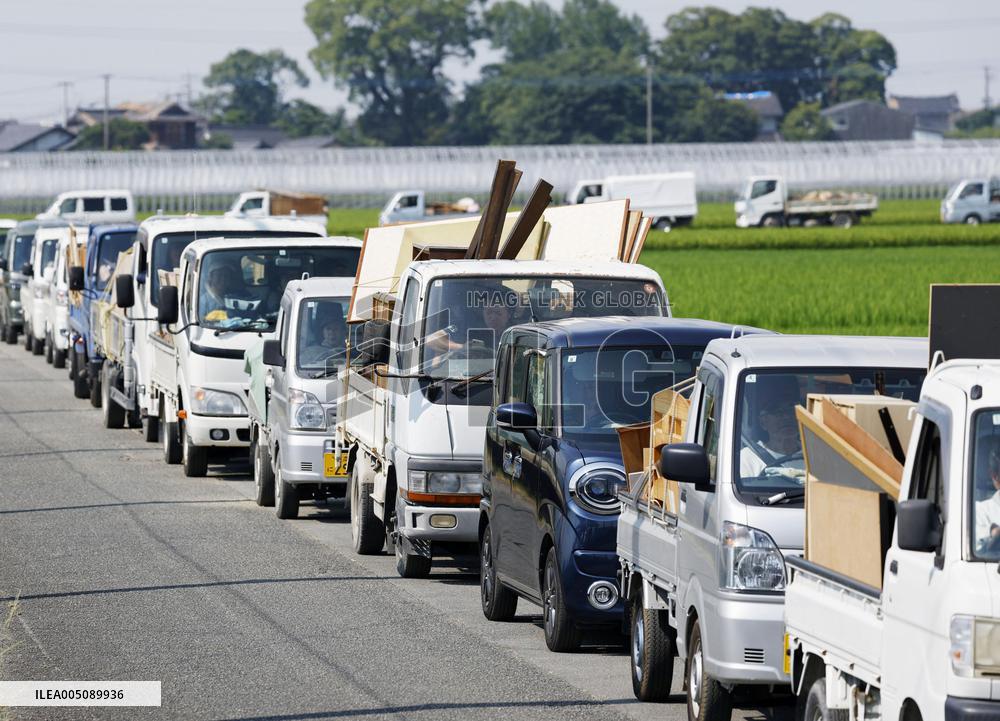 Aftermath of strong earthquake in Kumamoto