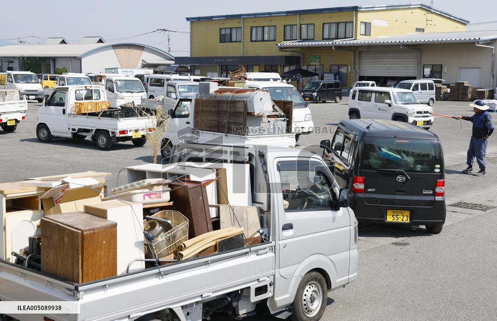 Aftermath of strong earthquake in Kumamoto