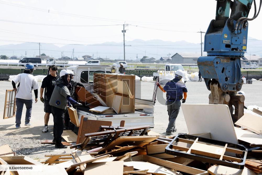 Aftermath of strong earthquake in Kumamoto