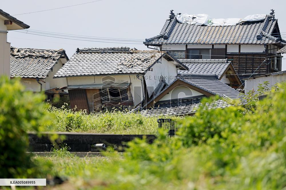 Aftermath of strong earthquake in Kumamoto