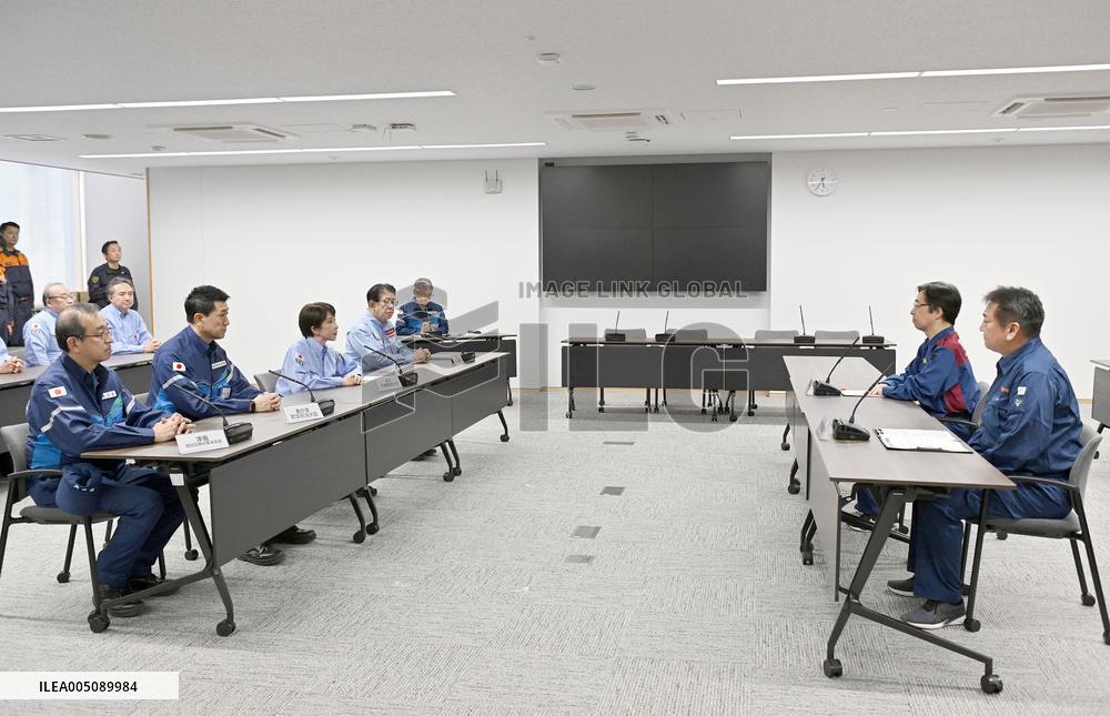 Japan PM Takaichi visits quake-hit Kumamoto