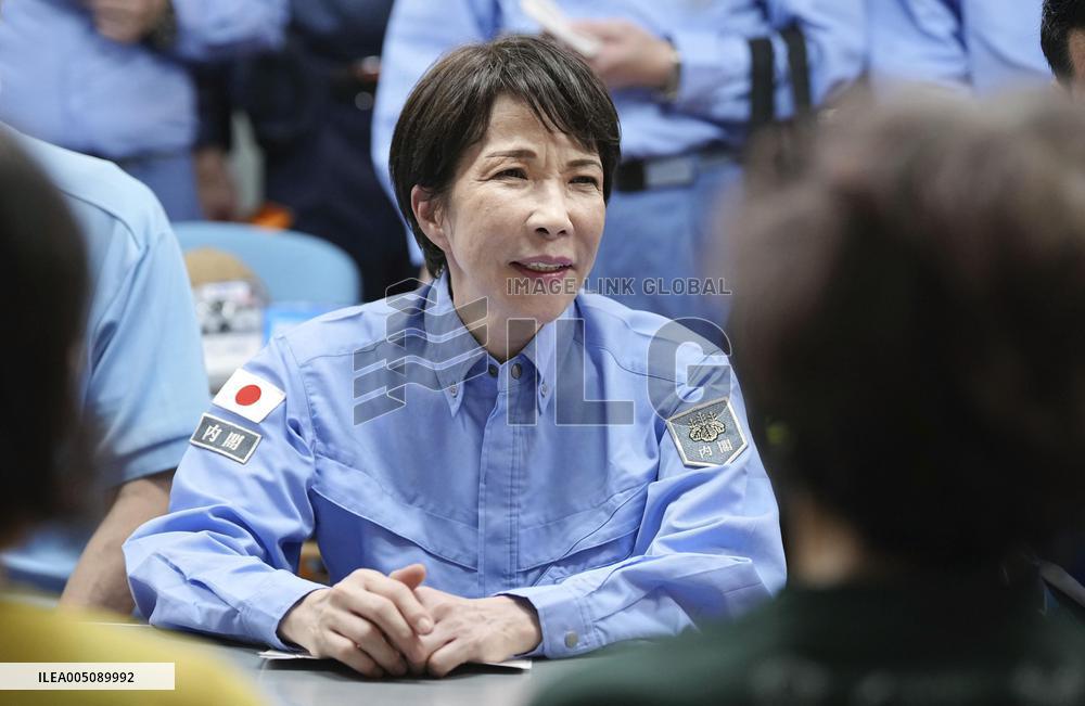 Japan PM Takaichi visits quake-hit Kumamoto