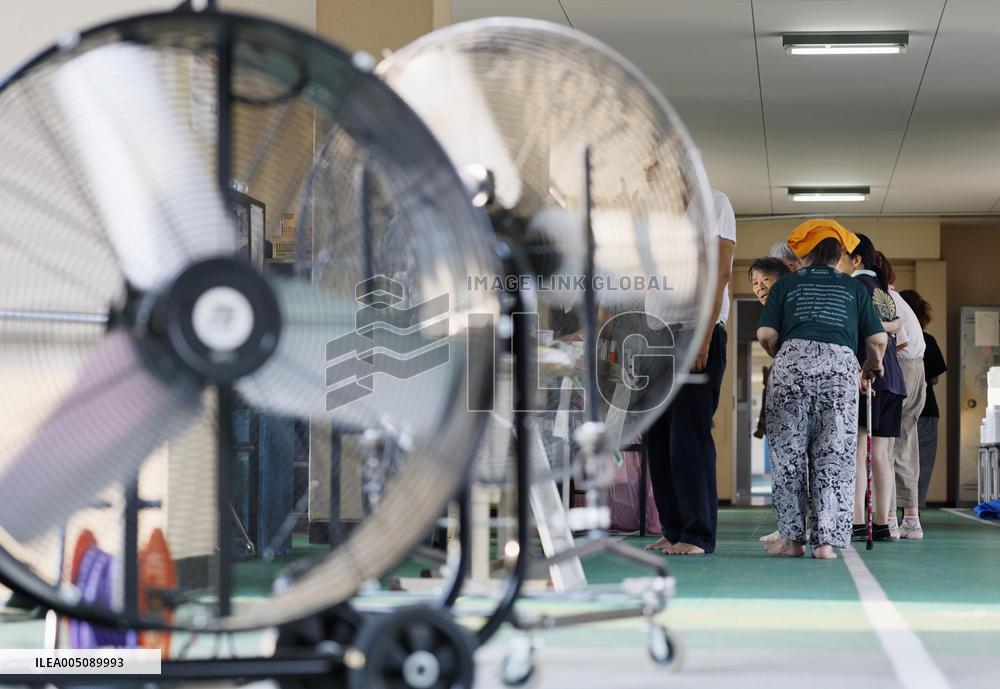 Aftermath of strong earthquake in Kumamoto